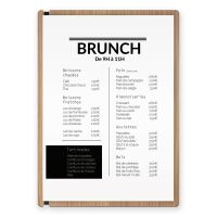 Planche et porte-menu en bois pour les restaurants, hôtels, et cafés