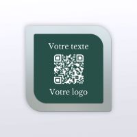 Plaque QR Code - Etiquette - Plexi + couleur - QR Code en plexiglass