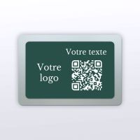 Plaque QR Code - Rectangle - Plexi + couleur - QR Code en plexiglass