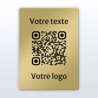 Sticker rectangle aspect laiton - Autocollant QR code