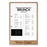 Planche et porte-menu en bois pour les restaurants, hôtels, et cafés