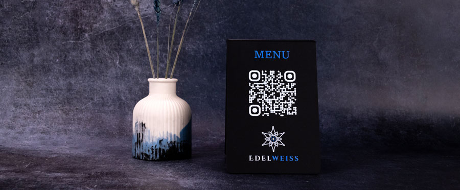 Chevalet QR Code en plexi noir